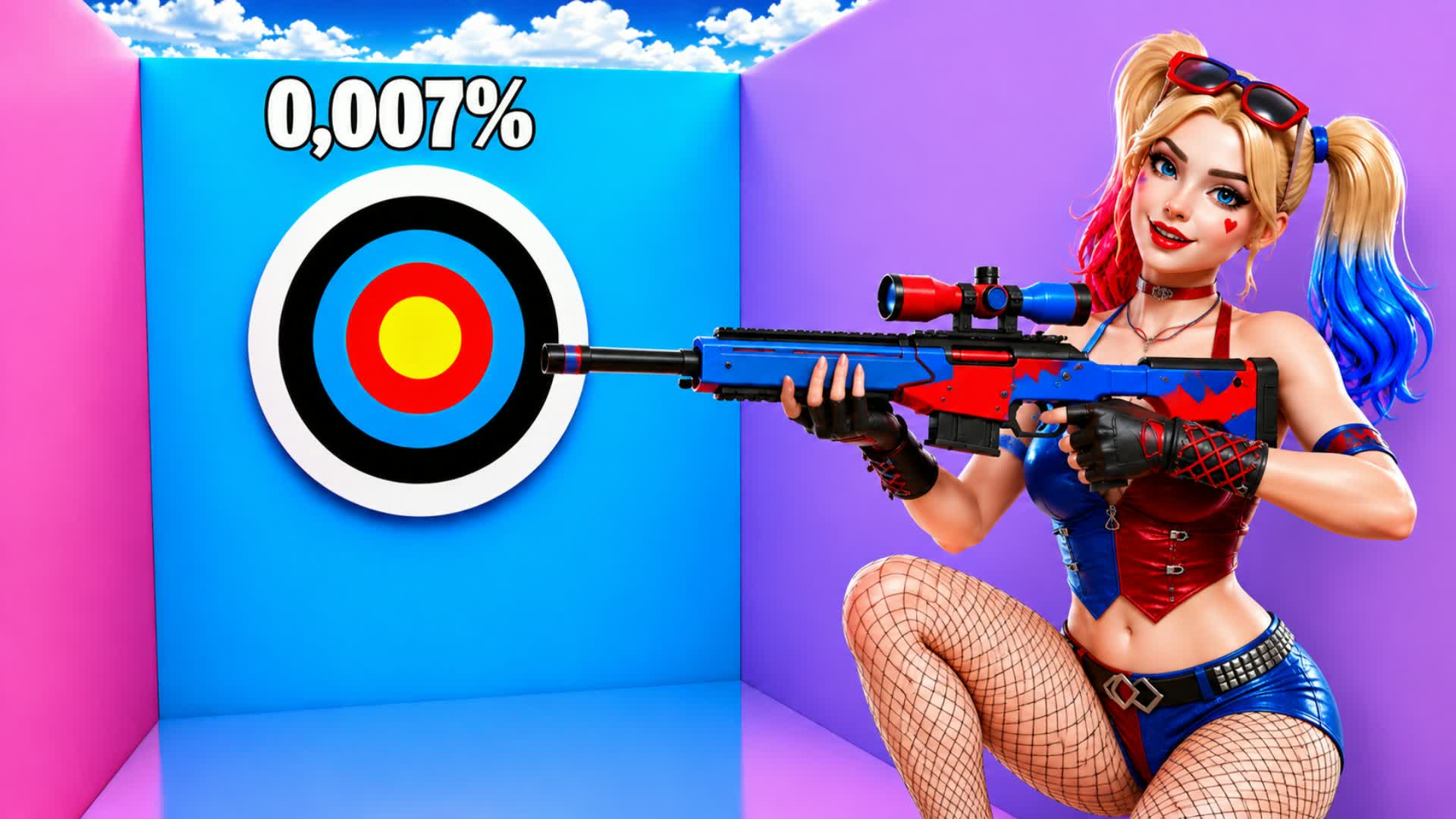 🤡 CLOWN FACECARD TRICKSHOT PARKOUR 🃏 — Fortnite Creative map