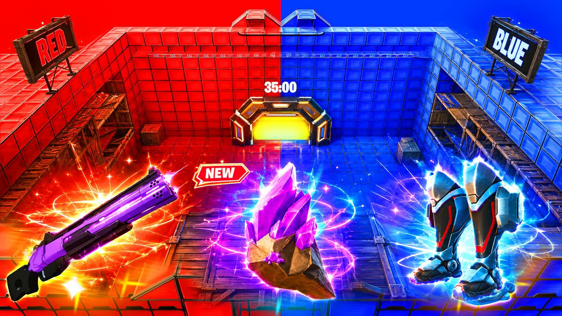RVB RED BLUE🔴10vs10🔵 — Fortnite Creative map