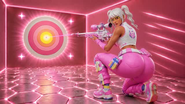 🩷🔮 PINK CRYSTAL TRICKSHOT PARKOUR 💠 — Fortnite Creative map cover art