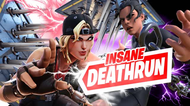 INSANE DEATHRUN — Fortnite Creative map cover art