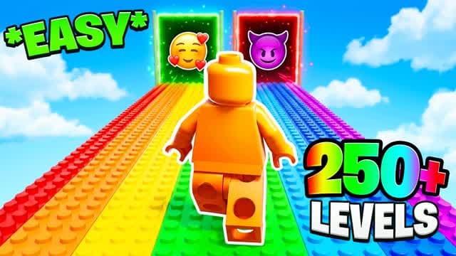 VERY EASY BRICK OBBY DEATHRUN — Fortnite Creative map cover art