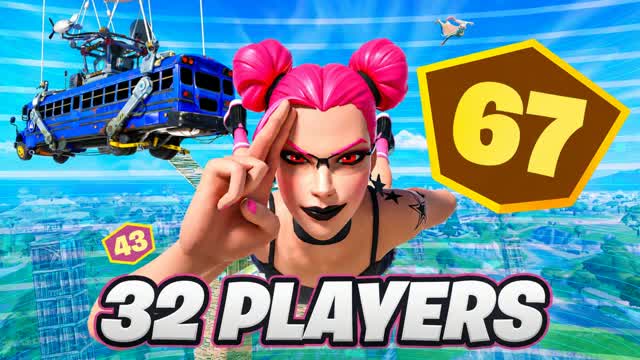 32 PLAYERS ZONE WARS | F0xxxi — Fortnite Creative map cover art