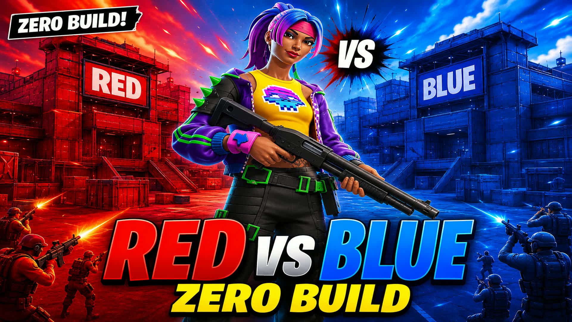 [ABBFN] Red vs Blue ZB — Fortnite Creative map