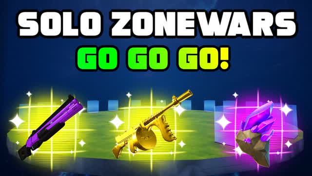 SOLO ZONEWARS GO GO GO! 🏃‍➡️💯 — Fortnite Creative map
