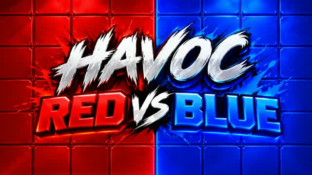 Havoc: Red VS Blue — Fortnite Creative map cover art