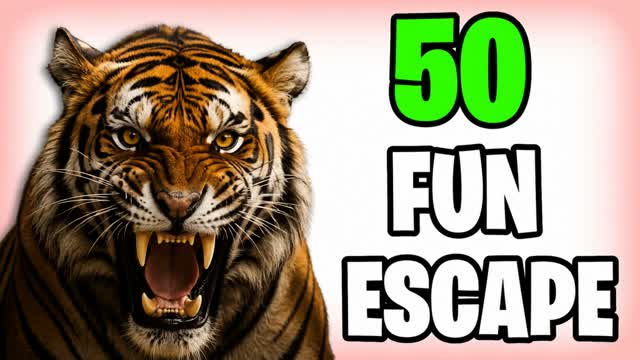 50 ESCAPE ROOM TIGER FUN🚪 — Fortnite Creative map