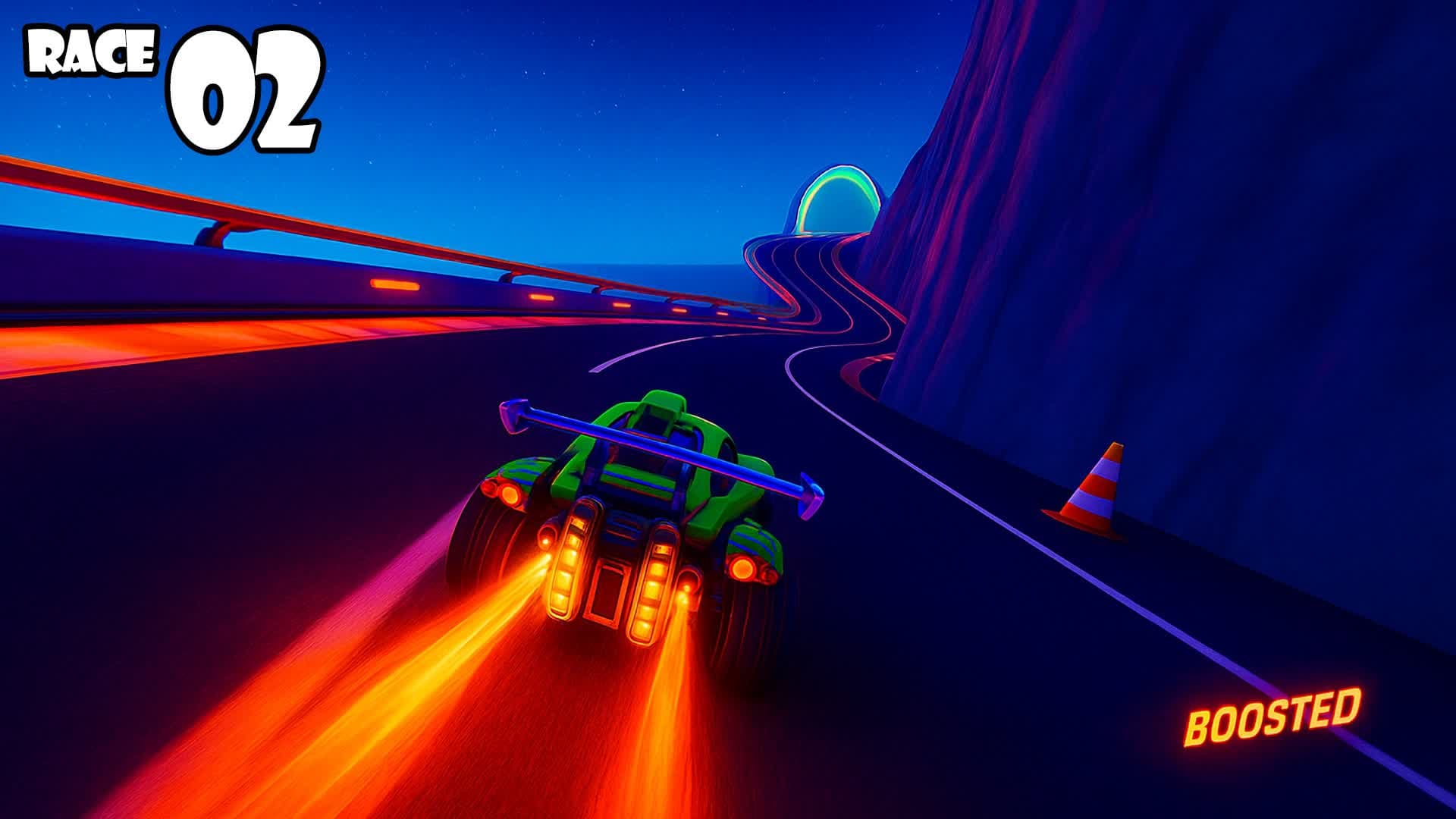 RACE 02: RACE IN THE MOUNTAIN — Fortnite Creative map
