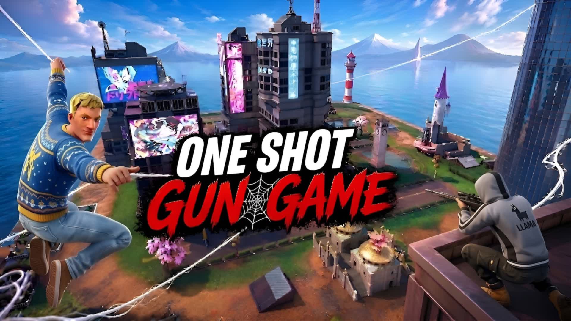 SPIDERS 🕷️ GUN GAME🔫 ONE SHOT🎯 — Fortnite Creative map