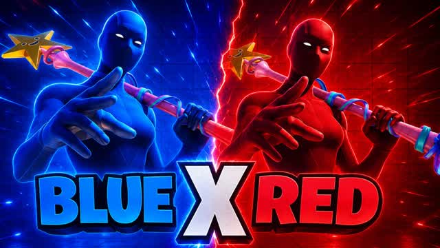 BLUE X RED - all weapons — Fortnite Creative map cover art