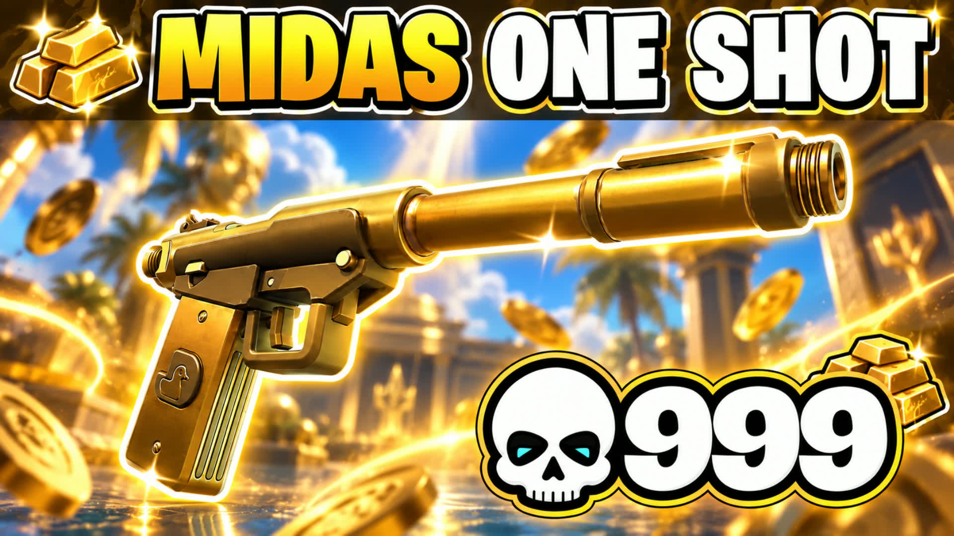 🪙MIDAS ONE SHOT🎯 GUN GAME🔫 — Fortnite Creative map