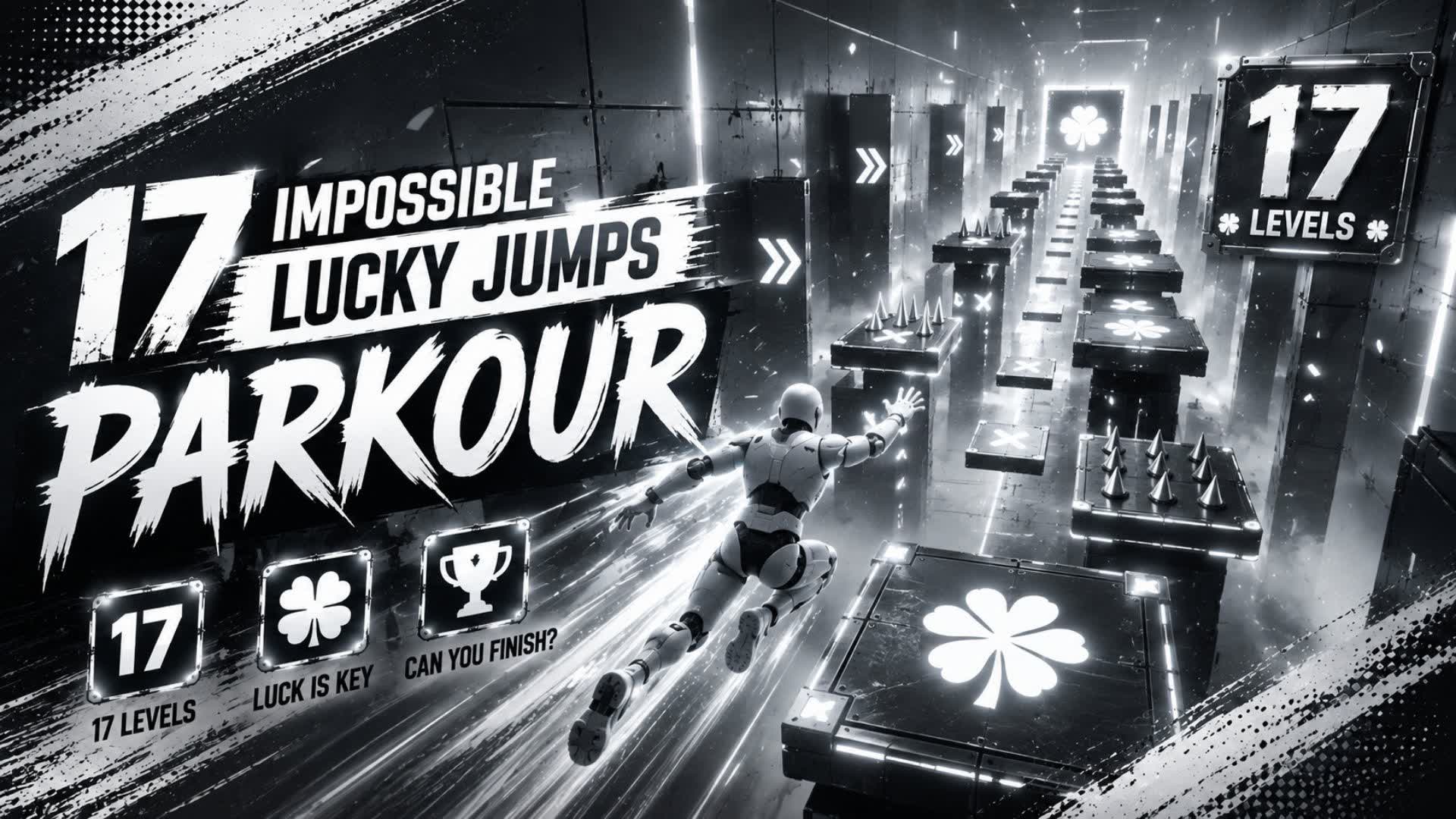 impossible 17 Lucky Level Parkour — Fortnite Creative map
