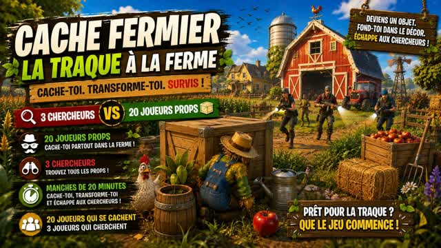 La Traque à la Ferme — Fortnite Creative map cover art