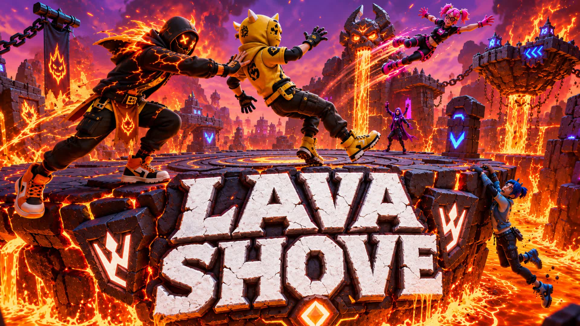 Lava Shove — Fortnite Creative map