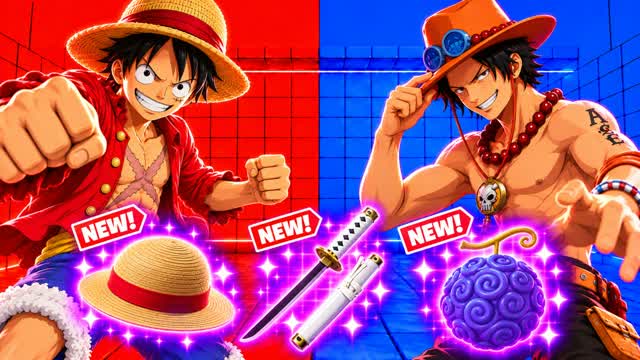 ONE PIECE RVB RED VS BLUE 🔴🔵 — Fortnite Creative map