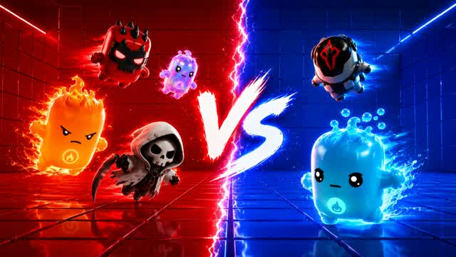 RED VS BLUE FIST FIGHT🔴🔵 — Fortnite Creative map