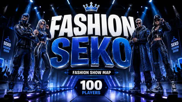 FASHION SEKO (100 PLAYERS) — Fortnite Creative map cover art