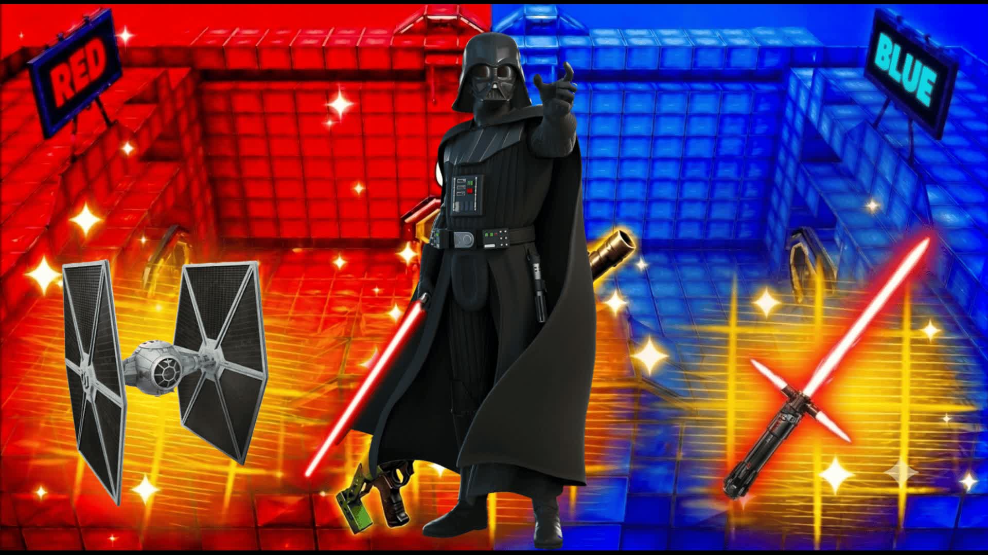 SUPER MEGA STAR WARS RED VS BLUE — Fortnite Creative map