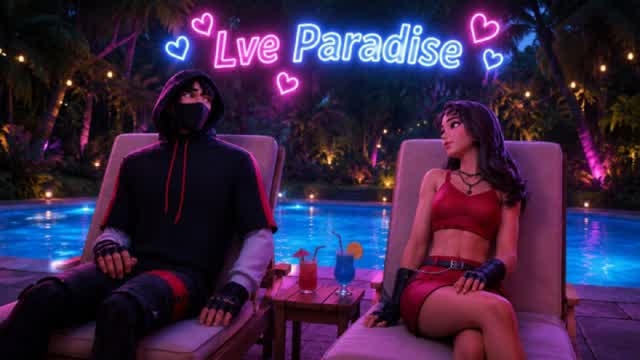 ❤️LVE Paradise Party Royale❤️ — Fortnite Creative map cover art