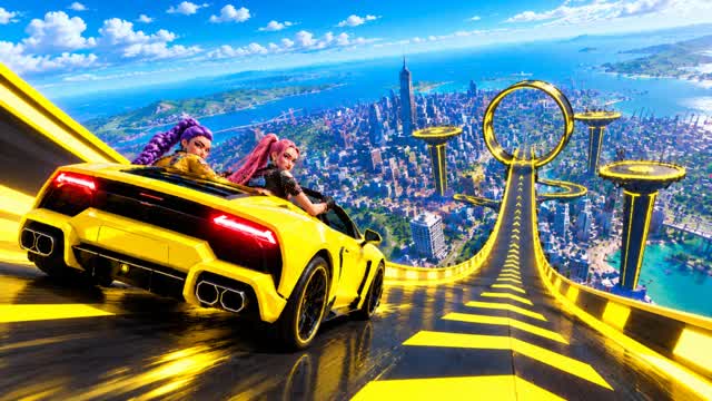 FUN CAR RACING- CAR GAME — Fortnite Creative map