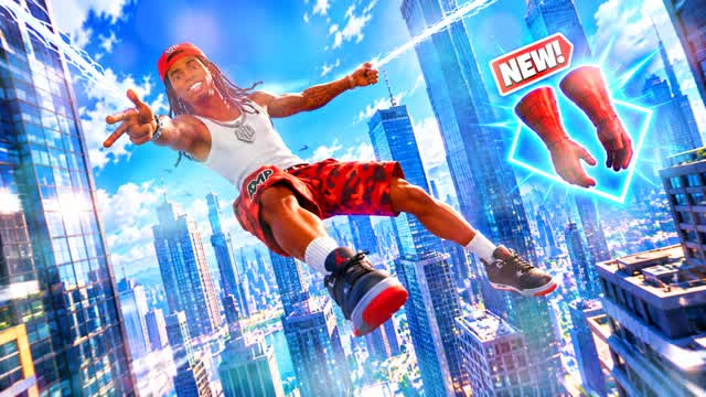 🎯SPIDER FRIENDS CITY GUN GAME NEW[]😎 — Fortnite Creative map cover art
