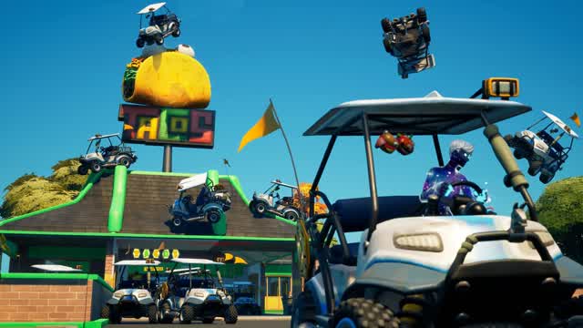 GOLF CART RACE🏁🏁 — Fortnite Creative map