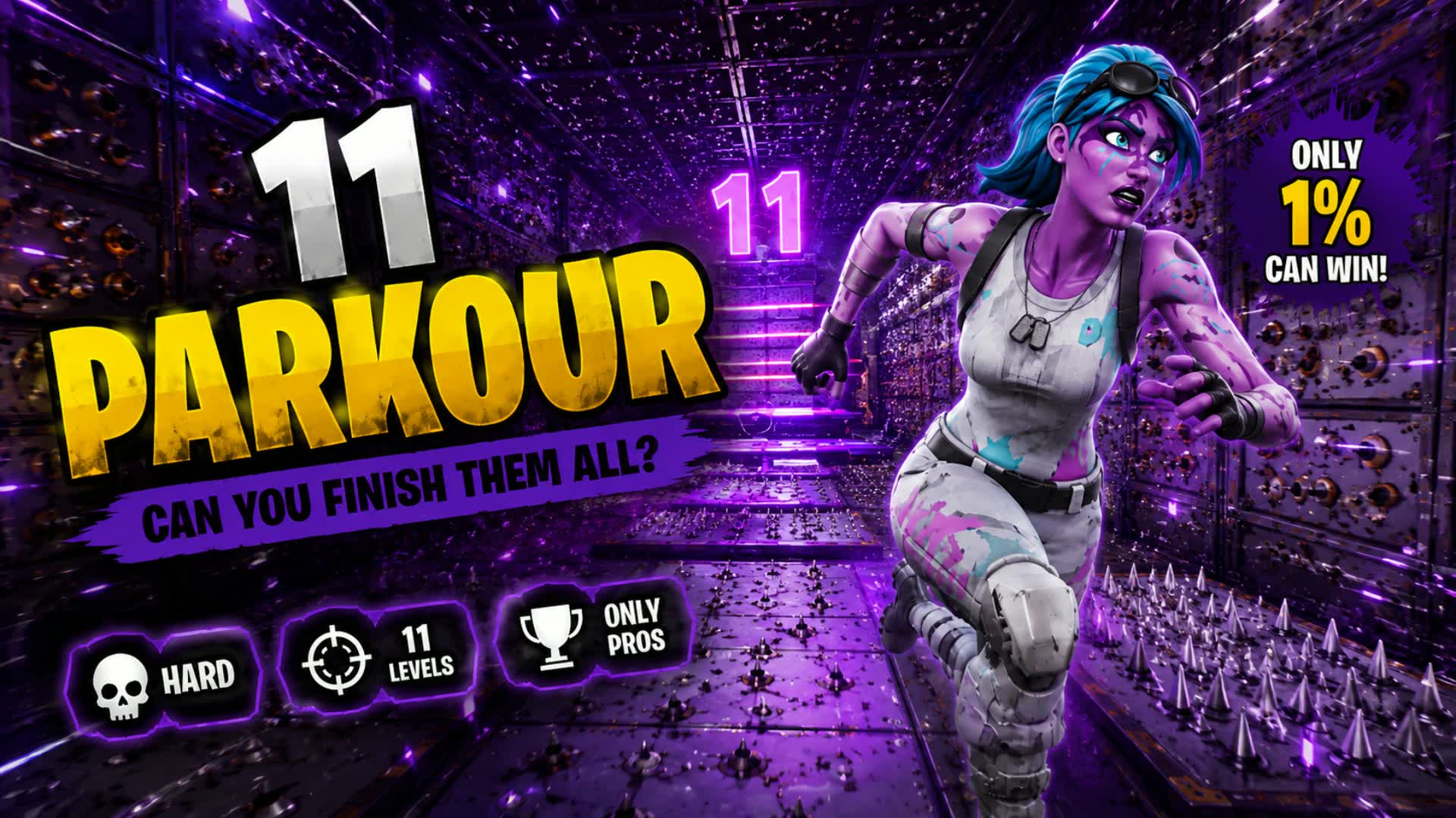 2772 Parkour — Fortnite Creative map