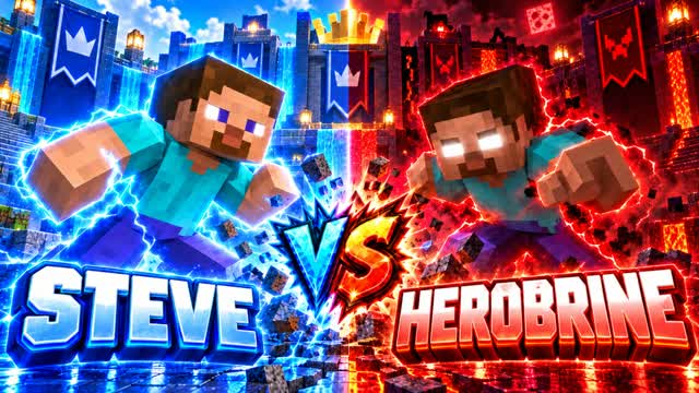 STEVE VS HEROBRINE — Fortnite Creative map