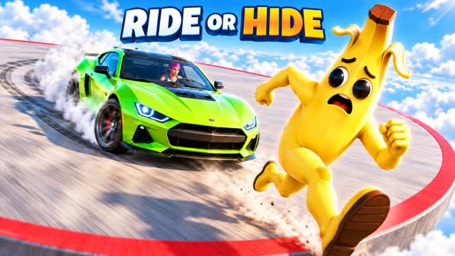 ⭐RIDE OR HIDE⭐ — Fortnite Creative map