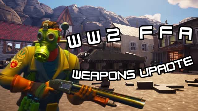 WW2 themed FFA (FPS) — Fortnite Creative map cover art
