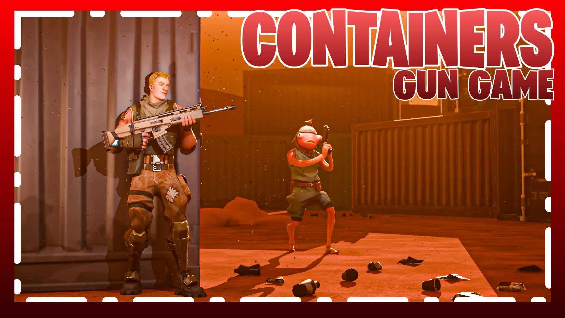 Containers - Gun Game — Fortnite Creative map