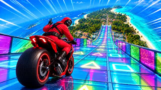 MEGA CAR RACE - CAR GAME — Fortnite Creative map cover art
