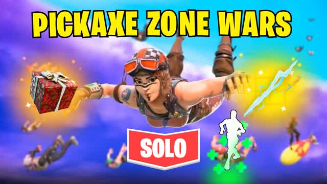 Pickaxe Zone Wars (Solo) — Fortnite Creative map cover art