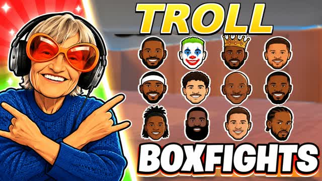 TROLL POWERS BOXFIGHTS — Fortnite Creative map