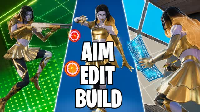 AIM EDIT BUILD & 1V1🎯 [Practice] — Fortnite Creative map
