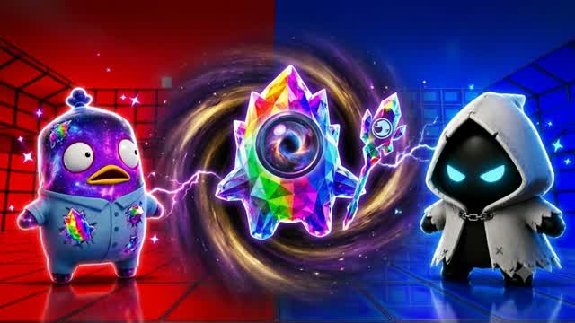 RED VS BLUE 🔴🔵 CINZAFUJA — Fortnite Creative map cover art