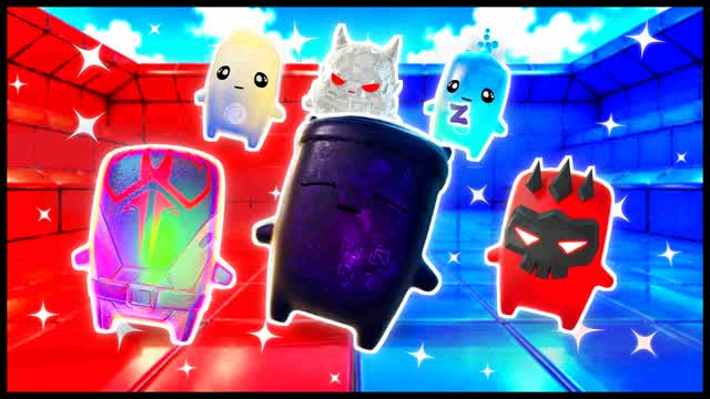 BLUE VS RED WARP FOCUS 🔵🔴 — Fortnite Creative map
