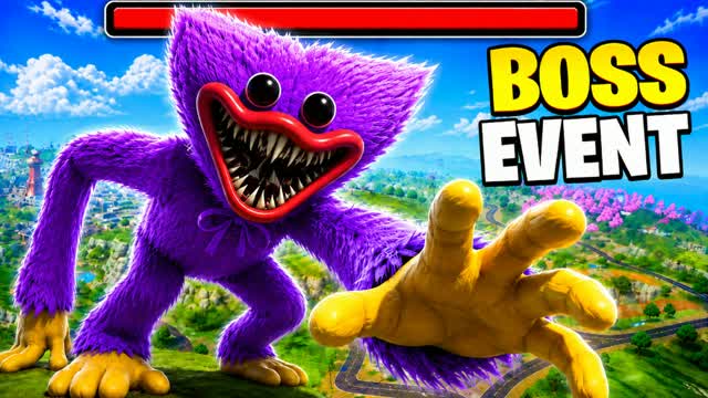 Huggy Wuggy Boss Fight Event - Bossfight — Fortnite Creative map