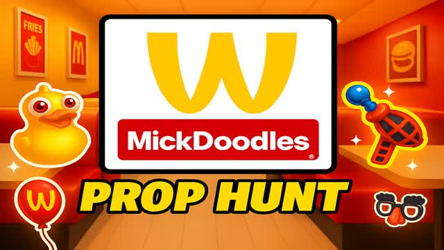 MickDoodles PROP HUNT 🍔 — Fortnite Creative map cover art