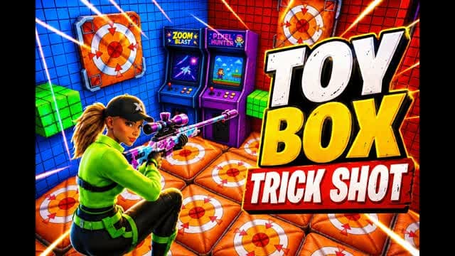 Toy Box Trickshot 🚀 — Fortnite Creative map cover art