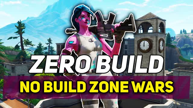 Zero Build Zone Wars ⭐ — Fortnite Creative map cover art