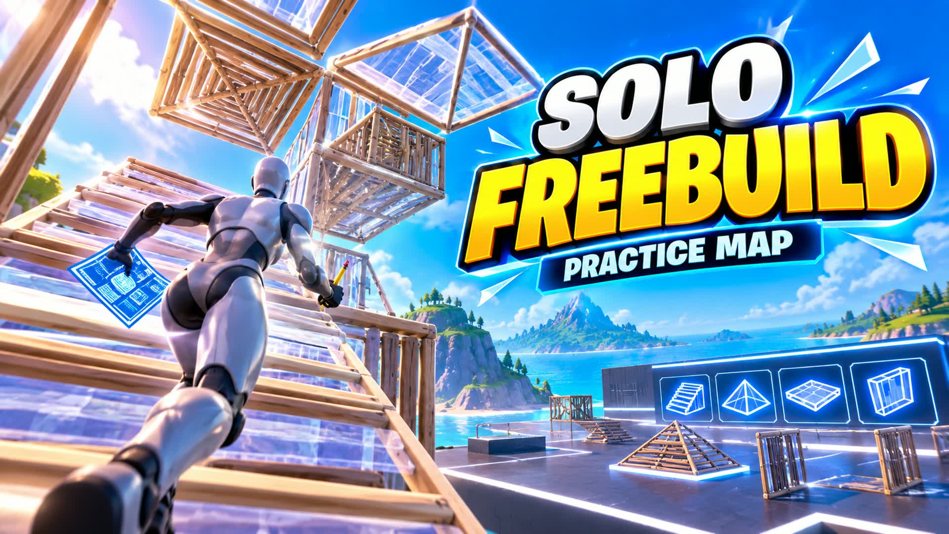 SOLO FREEBUILD SIMPLE MAP — Fortnite Creative map