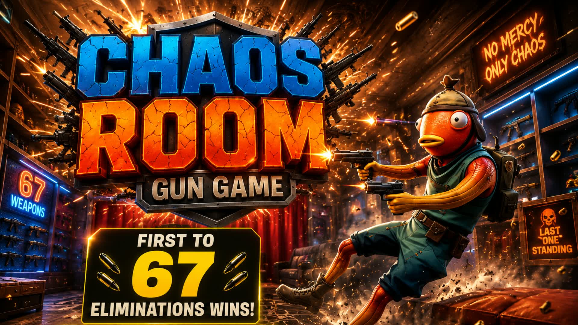 Chaos Room - Gun Game — Fortnite Creative map