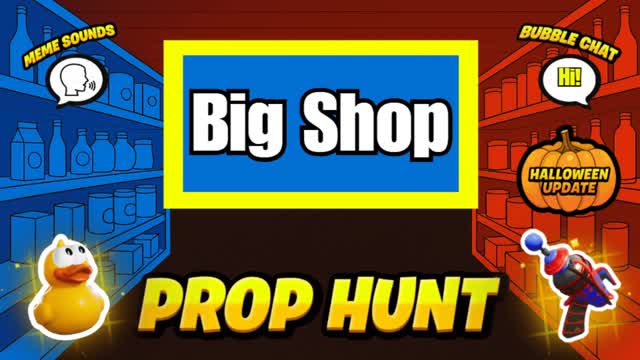 Big Shop Prop Hunt — Fortnite Creative map cover art