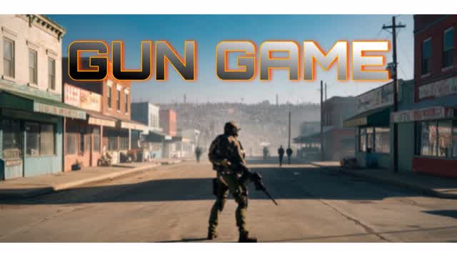 Gun Game City — Fortnite Creative map cover art