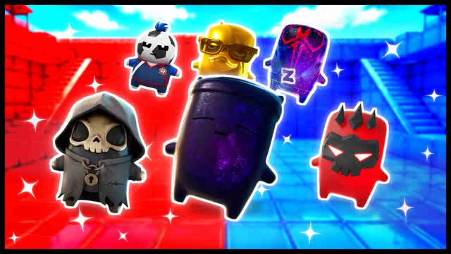 RED VS BLUE DEAD CENTER 🔴🔵 — Fortnite Creative map cover art