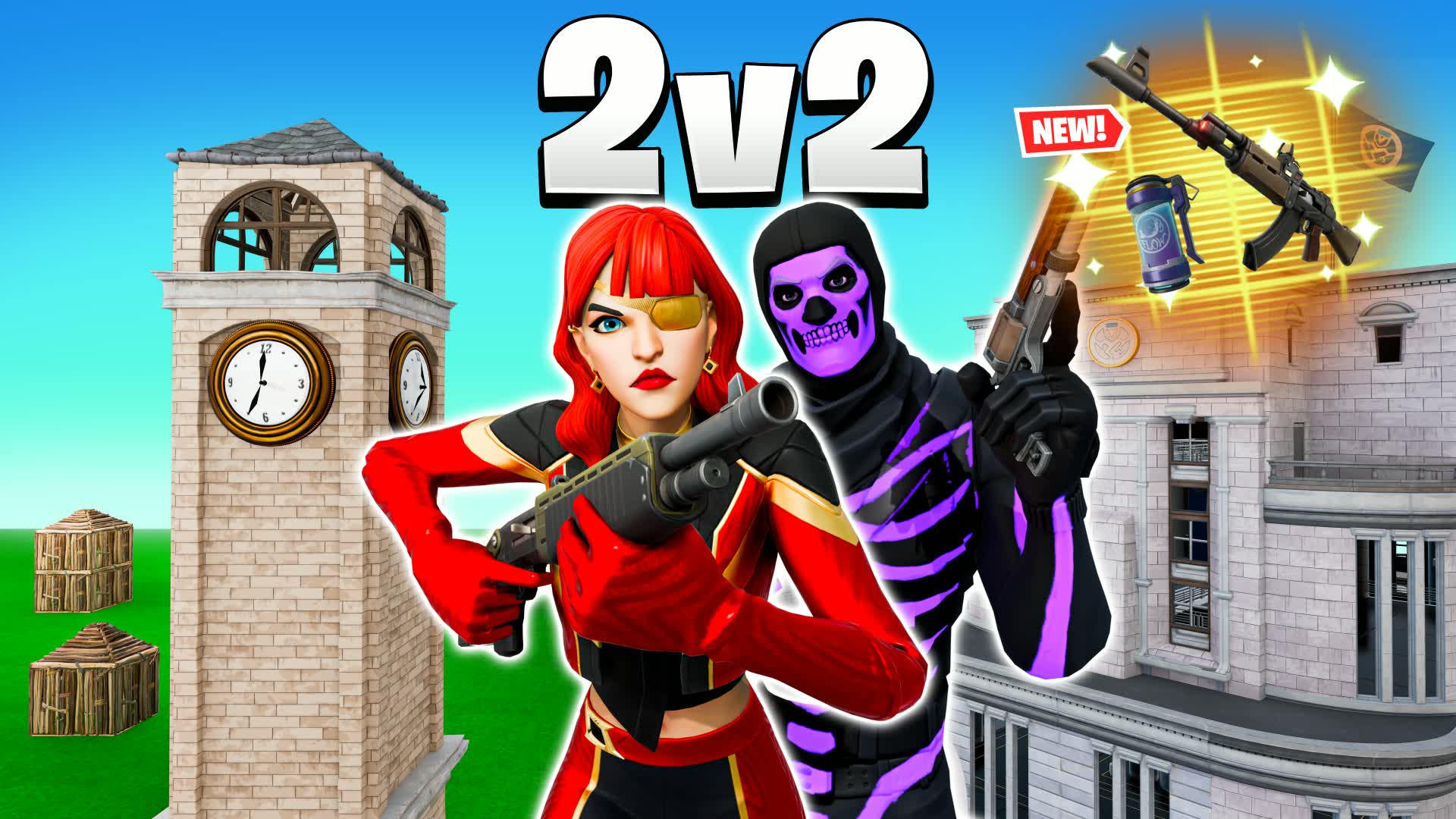 Pro Zone 2v2 زون المعرقين — Fortnite Creative map