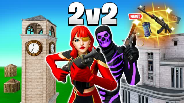 Pro Zone 2v2 زون المعرقين — Fortnite Creative map