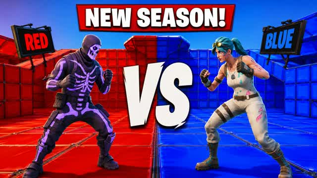 RED FUNNY VS BLUE RVB — Fortnite Creative map