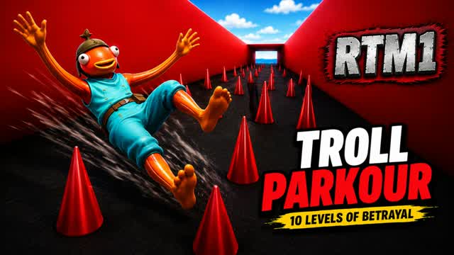 trool parkour — Fortnite Creative map cover art