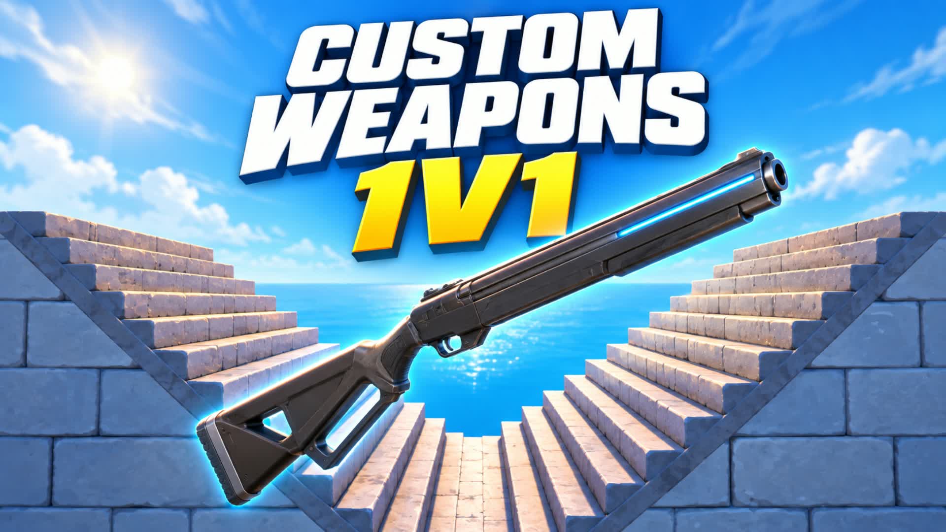 Custom Weapons 1v1 — Fortnite Creative map